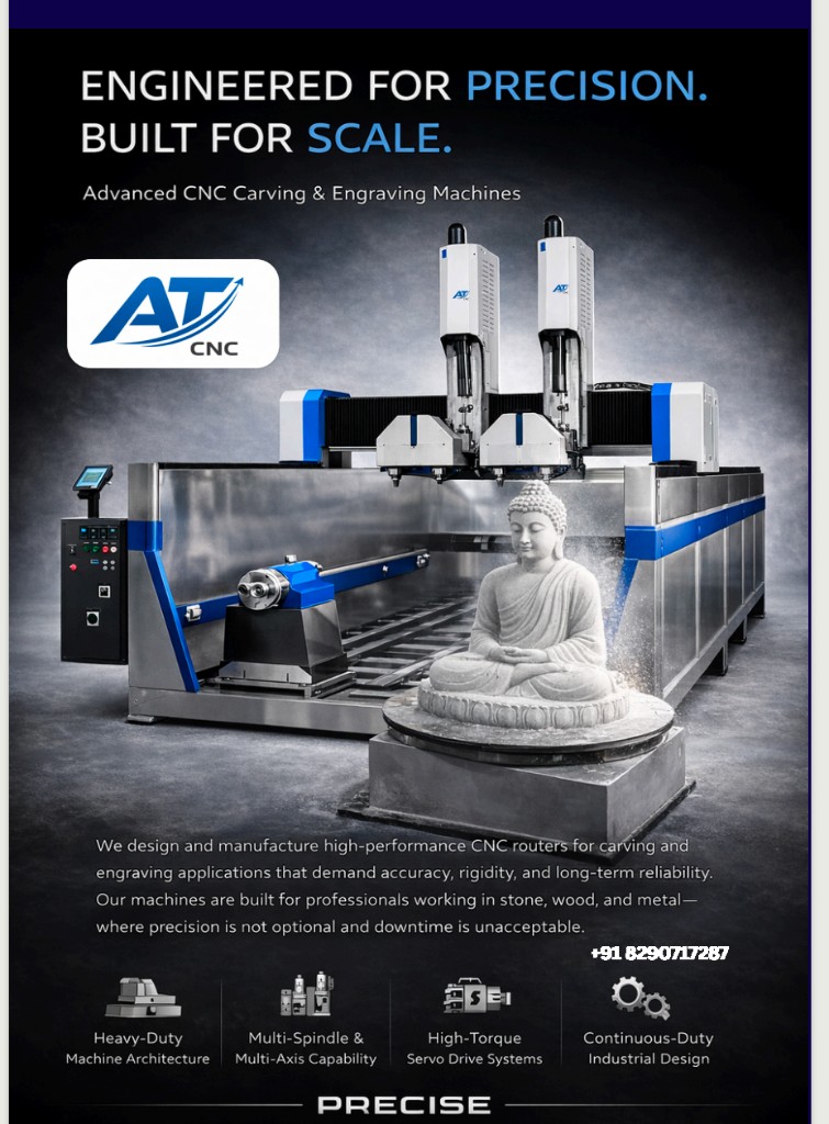 AT CNC – Engineered for Precision. Built for Scale. Advanced CNC Carving & Engraving Machines